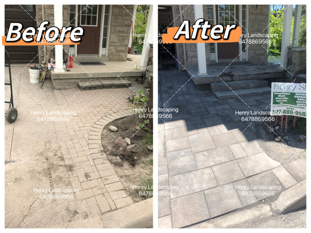 Landscaping/driveways/interlock service - Markham / York Region dans Dalles et revêtement de pavage  à Région de Markham/York - Image 4