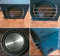 1500Watts Clarion 12" Car Audio Subwoofer with sub box enclosure