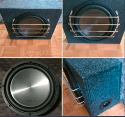 1500Watts Clarion 12" Car Audio Subwoofer with sub box enclosure, View more