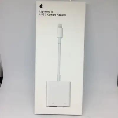 Apple MK0W2AM/A Lightning to USB 3 Camera Adapter - NEW IN BOX, View more