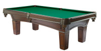 Table de billard 8 pied bois massif Nord Americain/European