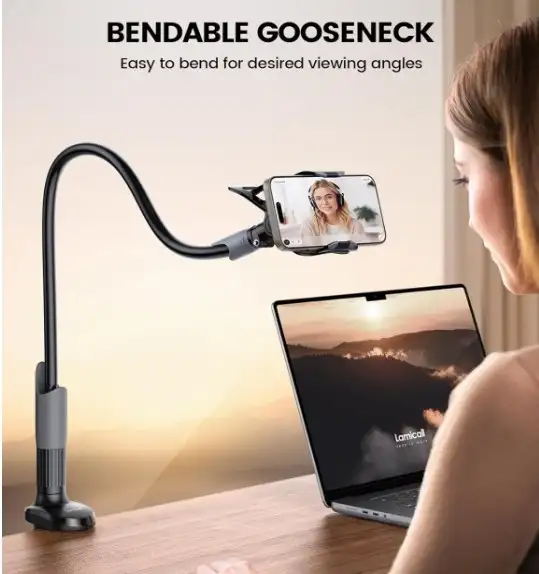 NEW-38" Gooseneck phone mount w/ clamp for desk/table.(Open box) in Cell Phone Accessories in Mississauga / Peel Region - Image 3