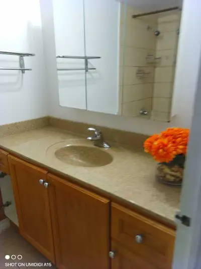 One bedroom on second floor in two floor condo Share kitchen and living room minute to shopping , po...