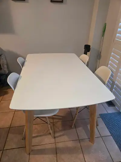 dinning table with 4 chairs, View more