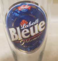 LABATT BLEUE (BLUE) BEER GLASS