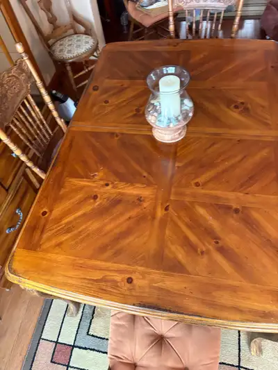 Dining Table, 5 chairs and hutch , View more