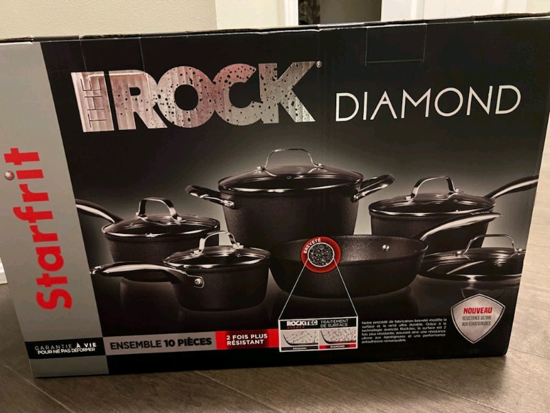 Starfrit Rock Diamond 10Piece NonStick Cookware Set *Brand New Kitchen & Dining Wares