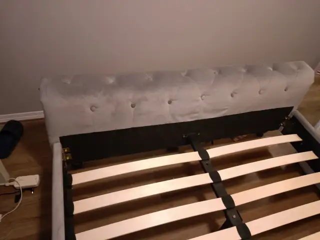 Structube Double Size Tufted Bed Frame64840234136705124