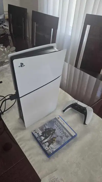 PS5 Slim 1 TB Disc Edition with God of War Ragnarok, View more