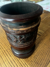 Wood carving  goblet