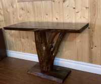 Handcrafted accent table