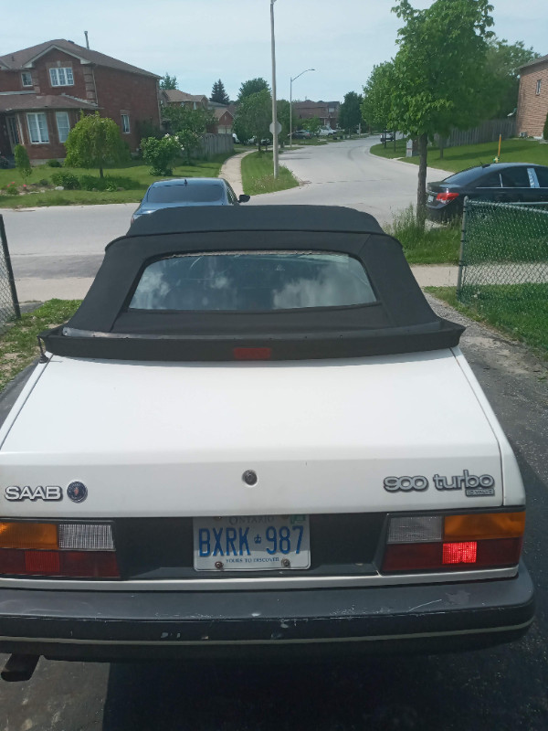 1988 Saab 900 turbo convertible 5 spd in Cars & Trucks in Barrie - Image 2