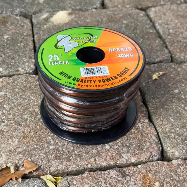 4 Gauge Copper Power Cable for Car Stereo in General Electronics in Markham / York Region - Image 3