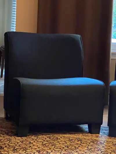 Large lounge black chairs - commercial, View more