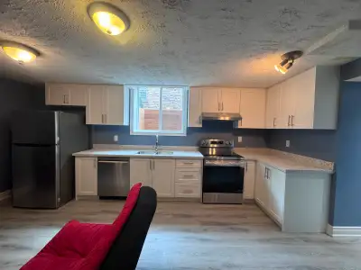 Newly renovated and fully furnished two bedroom basement apartment available in Guelph. Ideal for wo...