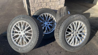 Set of 4 Michelin Latitude X-Ice Snow Tires with Alloy Rims