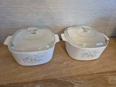 Vintage Corningware "Blue Cornflower" Casserole Dishes, View more