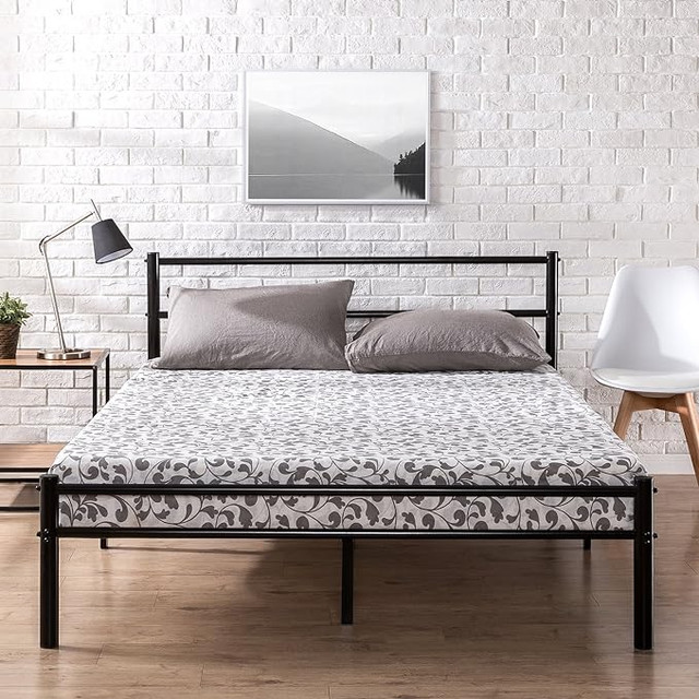 Metal Platform Bed Frame with Headboard and Footboard / Premium dans Lits et matelas  à Longueuil/Rive Sud - Image 3