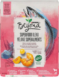 Beyond Superfood Natural Dry Dog Food, Salmon, Egg, Pumpkin 10.2