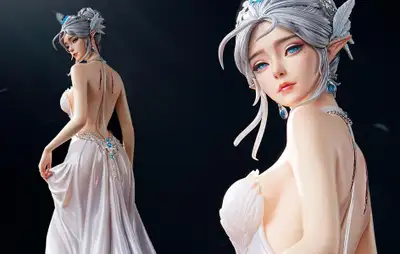 TriEagles Studio GhostBlade - Yan - Glance Statue (White), View more