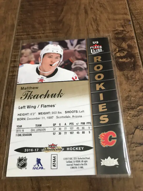 2016-17 FLEER SHOWCASE ULTRA ROOKIES - 3 CARD LOT IN 599 SET in Arts & Collectibles in City of Toronto - Image 6