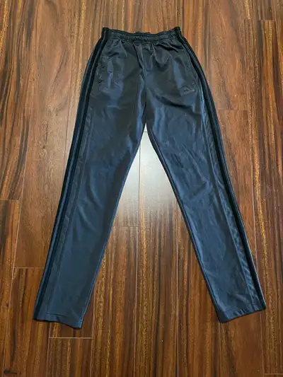 Men’s gray Adidas track/warmup pants - size small, View more