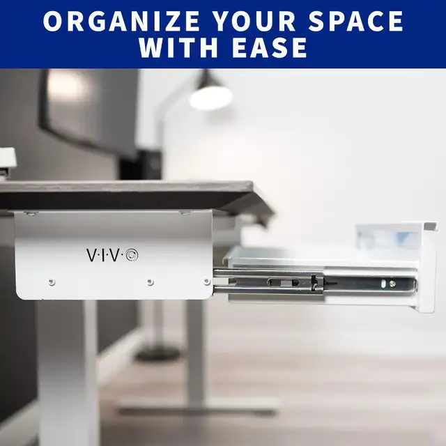 VIVO 41cm Under Desk Mounted Sliding Pull-Out Drawer No Shell in Storage & Organization in Burnaby/New Westminster - Image 10