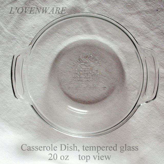 Vintage L'ovenware clear glass casserole ovendish1@20 3 @12 oz in Arts & Collectibles in City of Toronto - Image 3