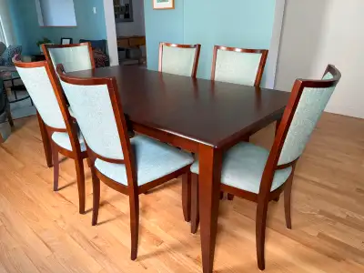 Bermex Solid Birch Dining Set–Table, 6 Chairs & Matching Buffer, View more
