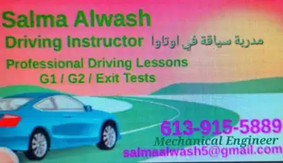 Female Driving Instructor Ottawa/Driving school, View more