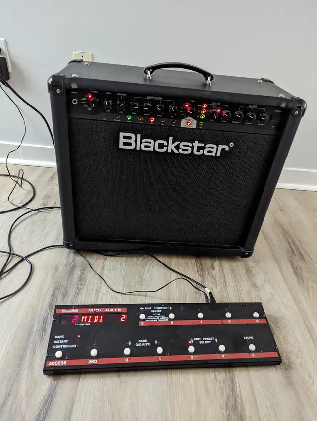 Blackstar ID:60TVP 60W Modeling Amp + Rocktron MIDI Footswitch b in Amps & Pedals in Ottawa - Image 6