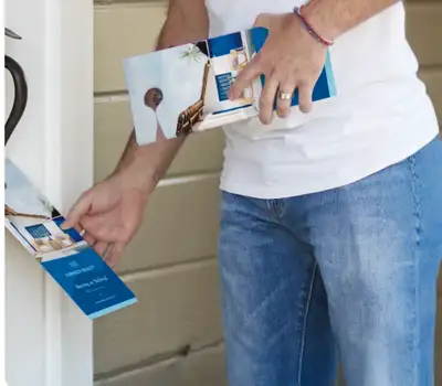 Door to Door flyer delivery, View more