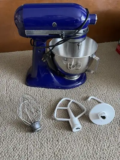 I have for sale a KitchenAid Ultra Power Stand Mixer. Royal Blue in colour. The stainless steel bowl...