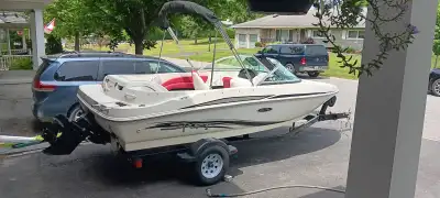 3 litre mercruiser engine. Bimini. Low hours. Kept inside in winter. Pulled out of water after each...