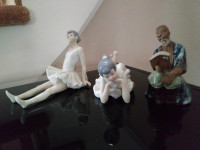 2 Girls and 1 Old Man Figurines $15 for All