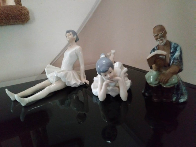 2 Girls and 1 Old Man Figurines $15 for All in Arts & Collectibles in Oakville / Halton Region