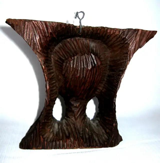 SCULPTURE HAITIENNE VINTAGE 1960s signer  "MARCELIN DECEMBRE" in Arts & Collectibles in West Island - Image 5