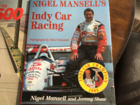 Nigel Mansell indycar racing book with lot of great pictures
