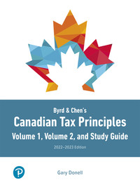 Byrd & Chen's Canadian Tax Principles 2022-2023 edition