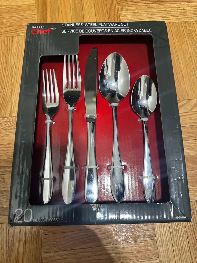 Master Chef Flatware Set 20 pieces in Kitchen & Dining Wares in Mississauga / Peel Region - Image 2