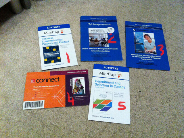 College Textbook Access Codes in Textbooks in Markham / York Region