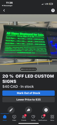 CUSTOME LED SIGNS 