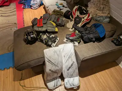 Bauer and Vaughn Goalie Equipment Set, View more