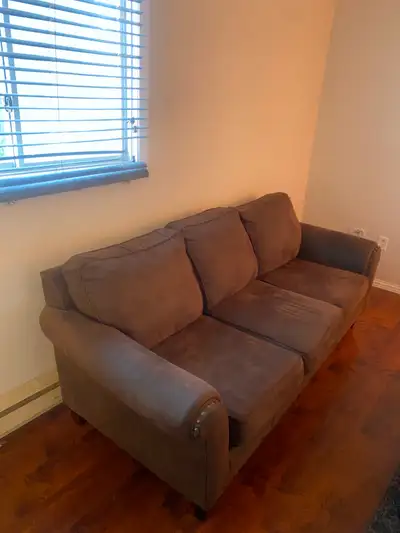 Free 3-seat microfibre sofa/couch, View more