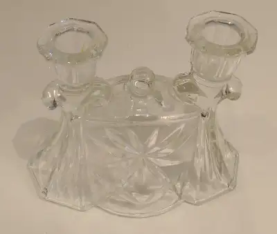Anchor Hocking Prescut double light candle holder, View more