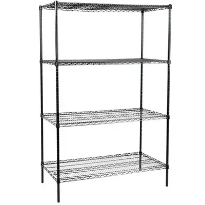 BRAND NEW Wire Shelving Kits - Black Epoxy & Chrome Finishes62863279395458123