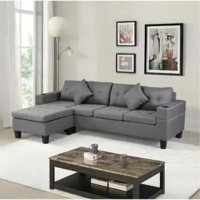 Canapé d'angle quatre places de luxe neuf disponible,, View more