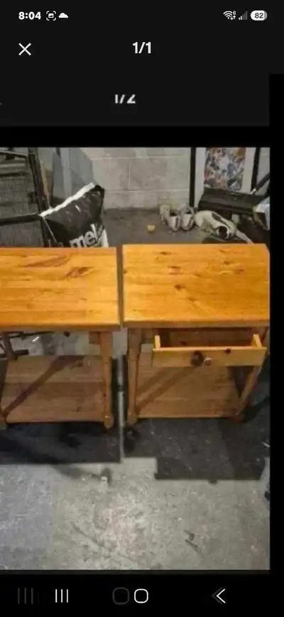 Pine nightstands, View more
