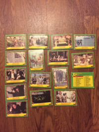 Vintage lot of 16 Raiders of the Lost Ark 1981 Collector Cards