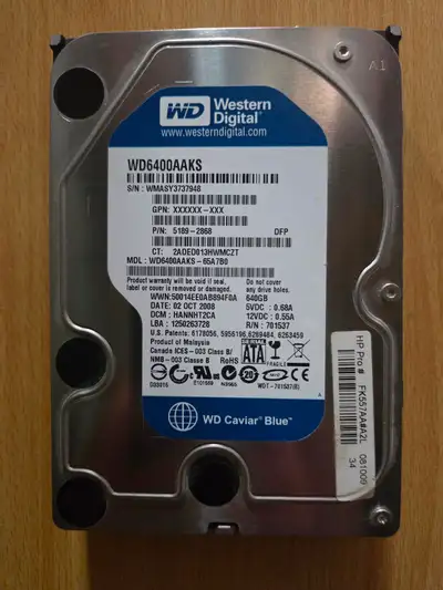 640GB Hard drive, View more